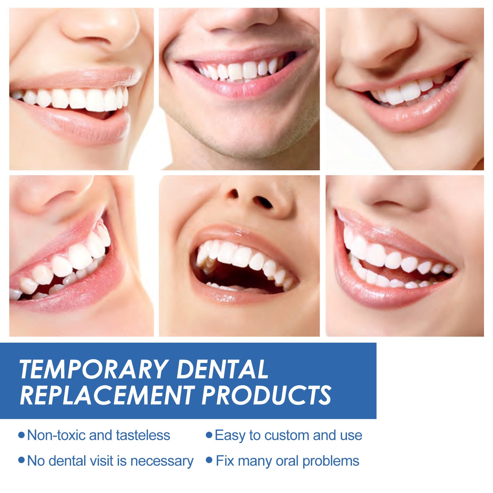 Temporary Repair Particle Tooth Repair Kit