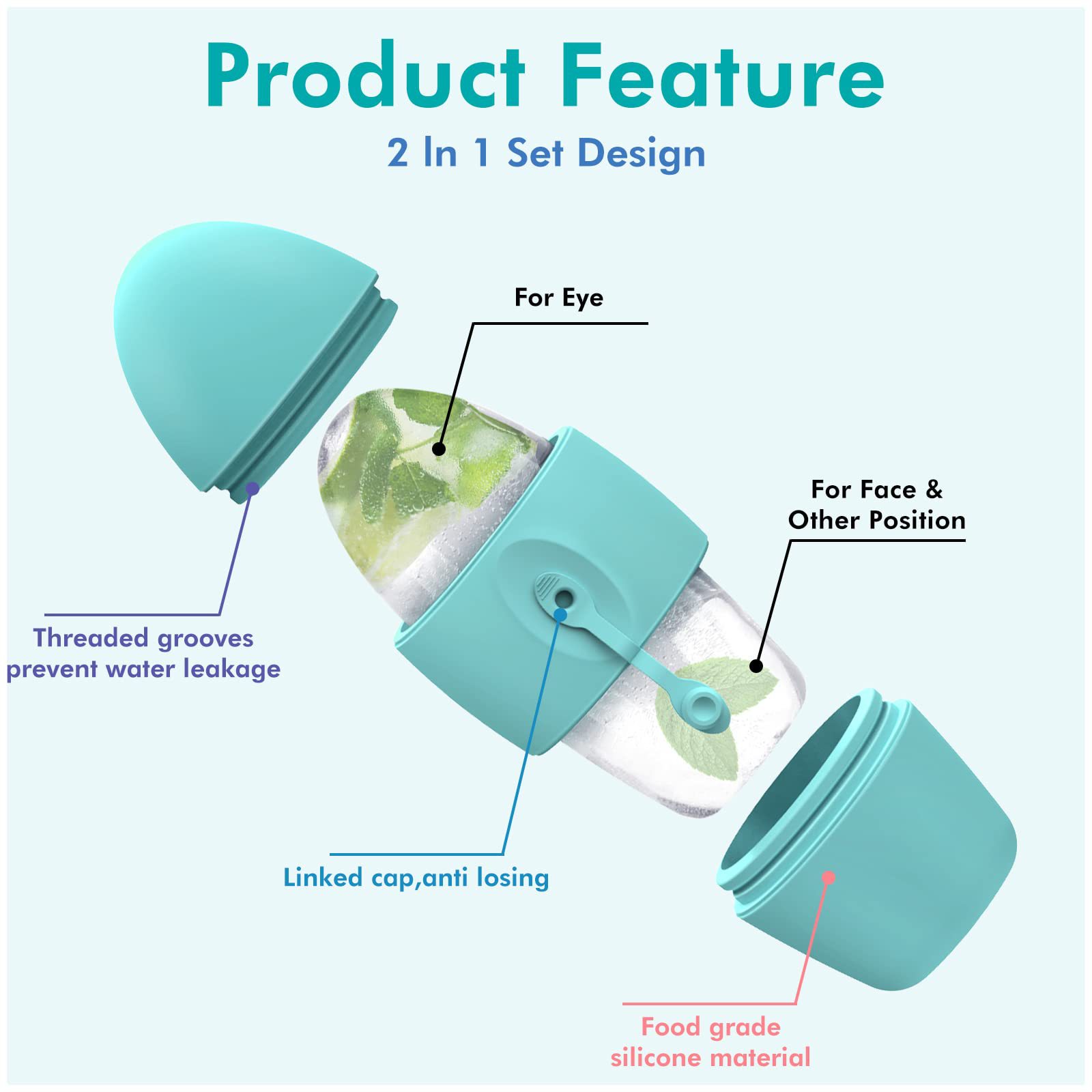 Silicone Ice Face Roller Contour