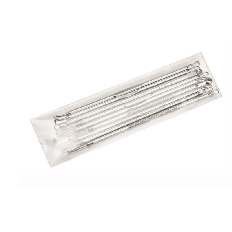9pcs Stainless Steel Acne Needle Cell Clamp