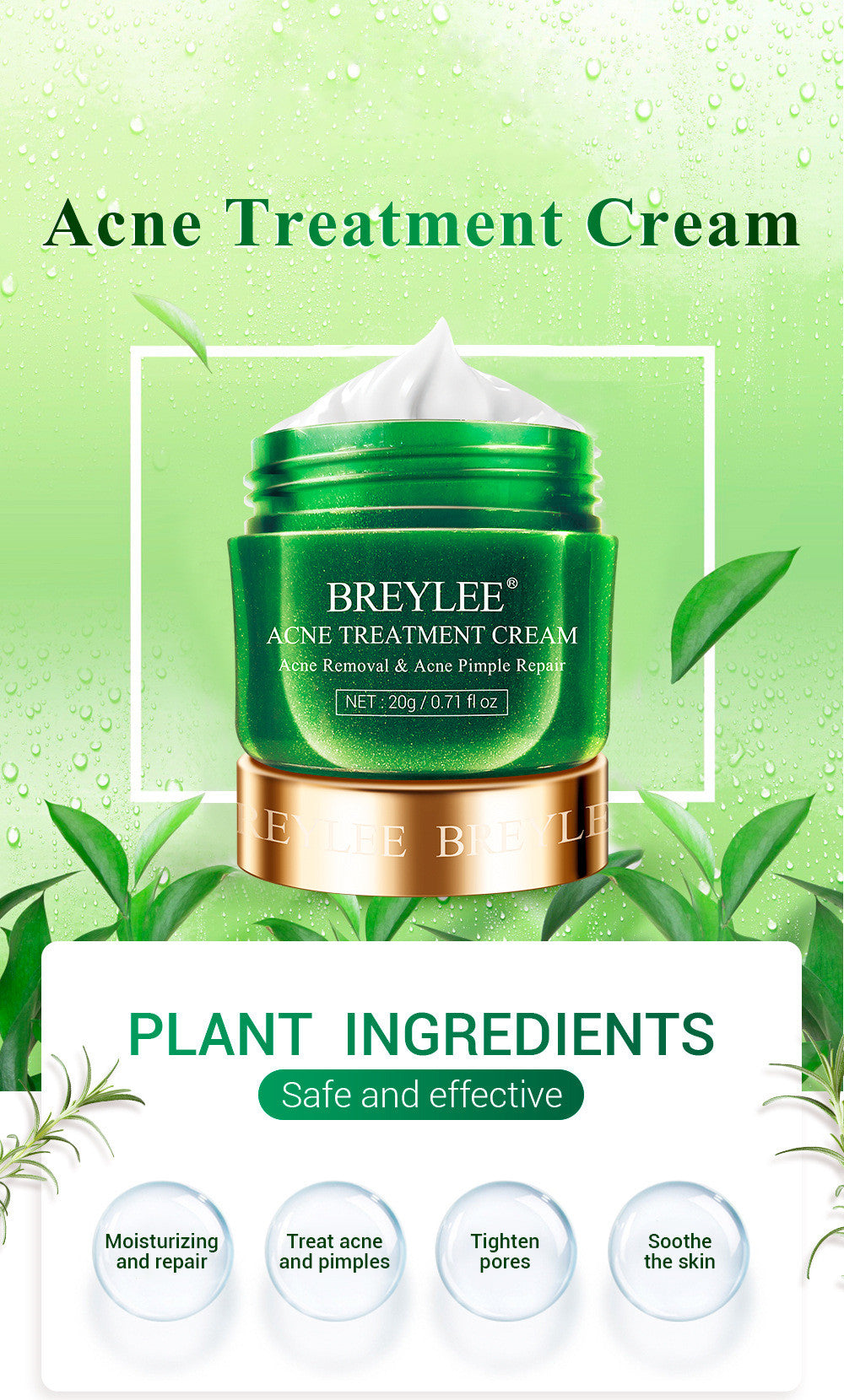 BREYLEE Tea Tree Acne Cream